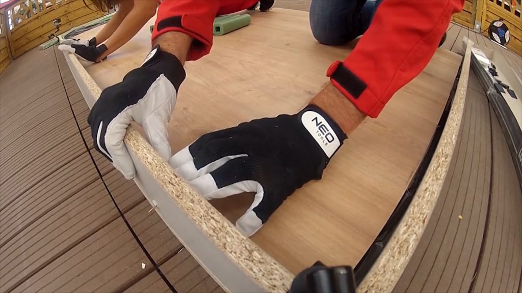 diy laminált padló fektetés