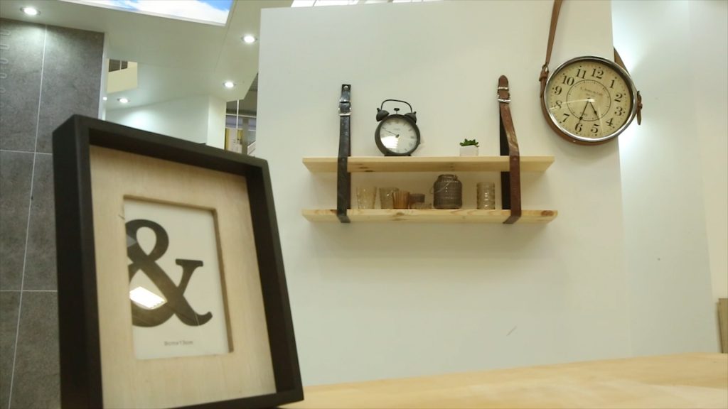 diy polc keszítése bőrövből