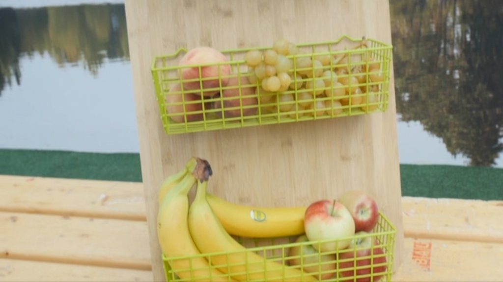DIY falra szerelhető gyümölcstartó