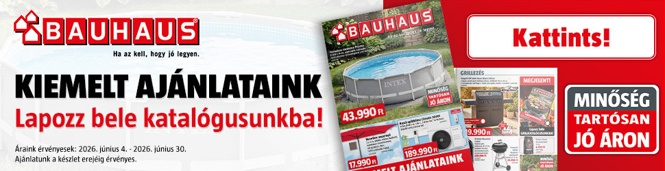 BAUHAUS Kiemelt Kiadvány 2026 június